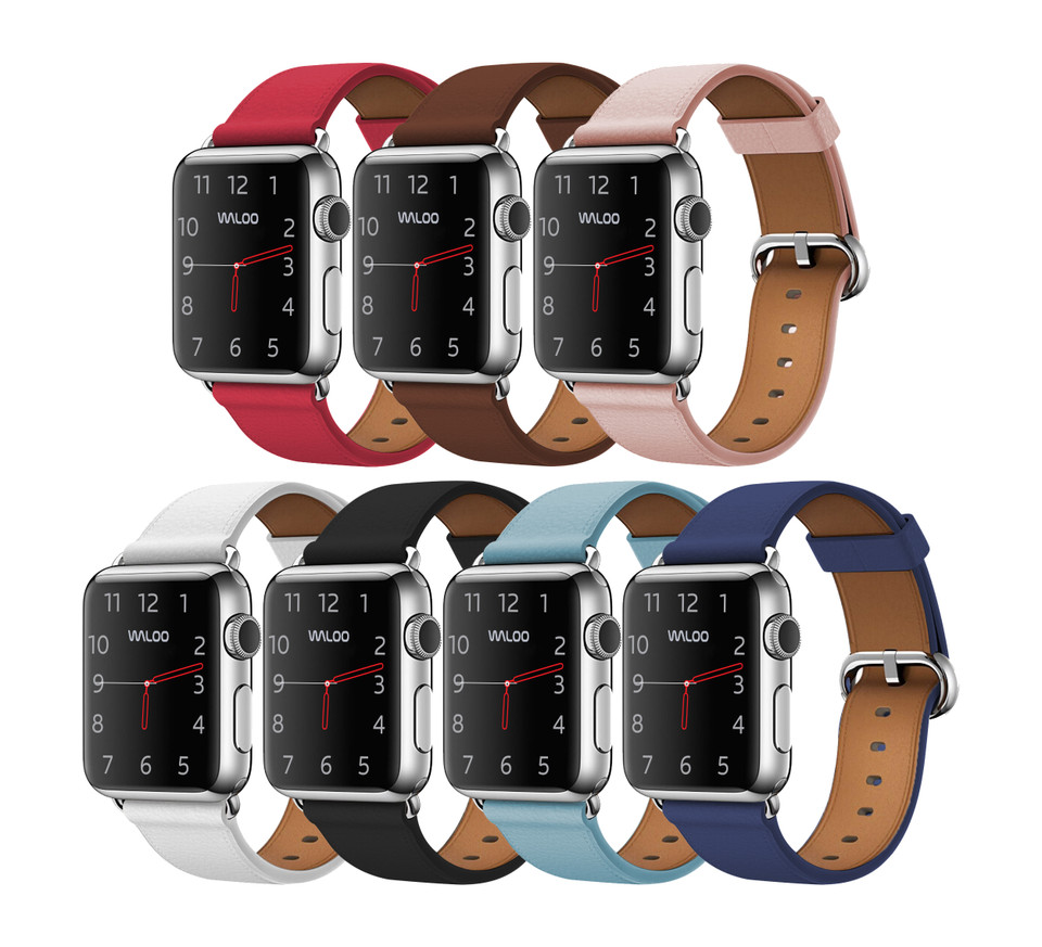 Waloo® Classic Leather Band for Apple Watch Series 1-7 product image