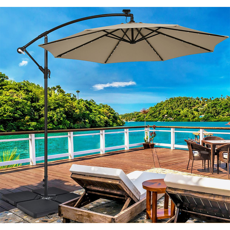 4-Piece 4.3-Gallon Cantilever Offset Patio Umbrella Base with Easy-Fill Spouts product image
