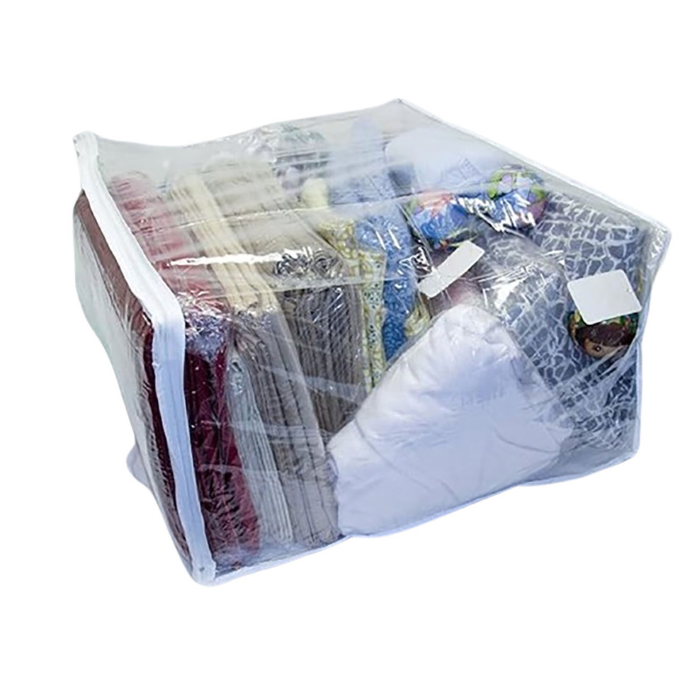 Clear Vinyl Zippered Storage Bag (5-Pack) product image