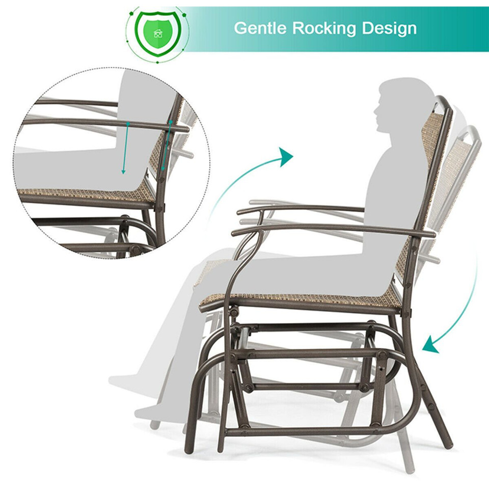 Outdoor Patio Rocking Glider Chairs (1- or 2-Pack) product image