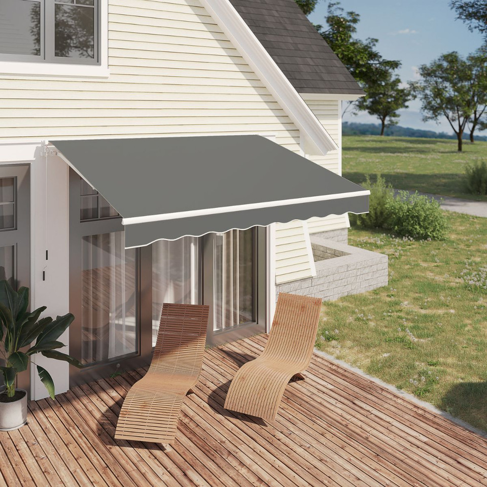 Manual Retractable Sun Shade Awning with Manual Crank product image