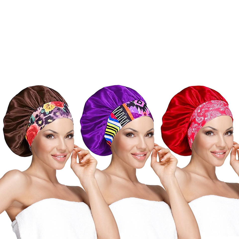 Women's Silky Satin Head Scarf Hair Wrap (3-Pack) product image