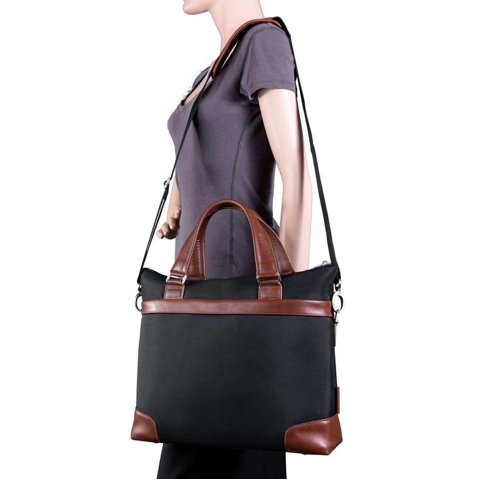 EASTWARD 15” Nylon Two-Tone Tablet and Laptop Briefcase product image