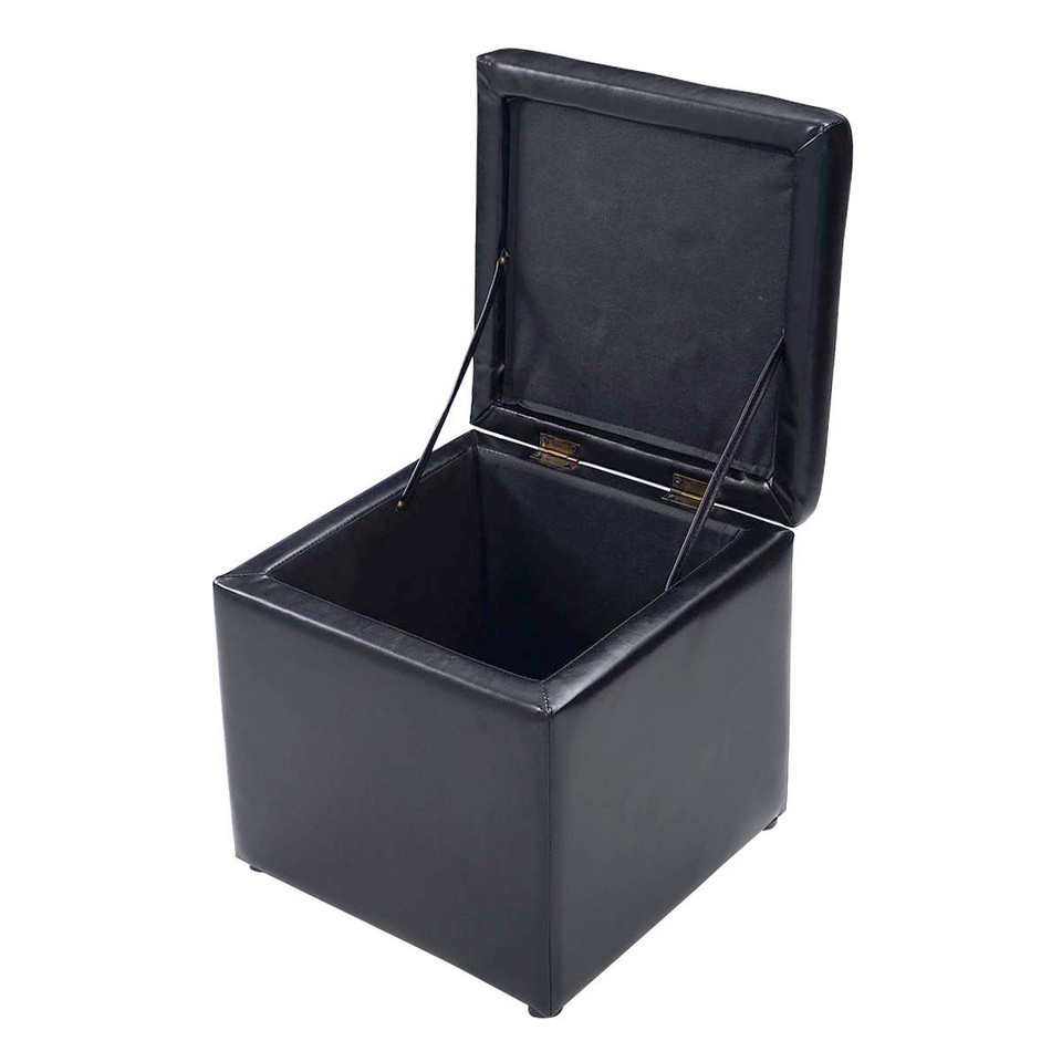 16-Inch Ottoman Pouffe with Hinge Top for Storage product image
