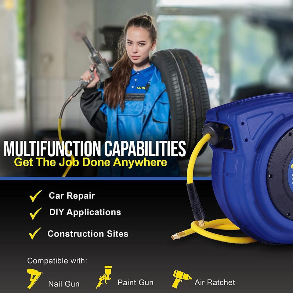 Goodyear Mountable Retractable Air Hose Reel product image