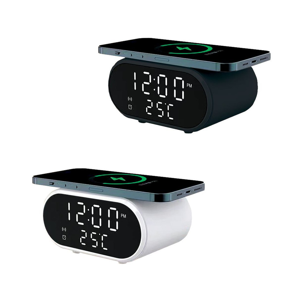 Wireless Charger LED Alarm Clock with Temperature product image