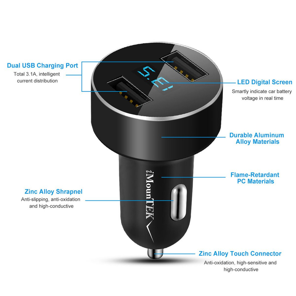 iMounTEK® Dual USB Car Charger product image