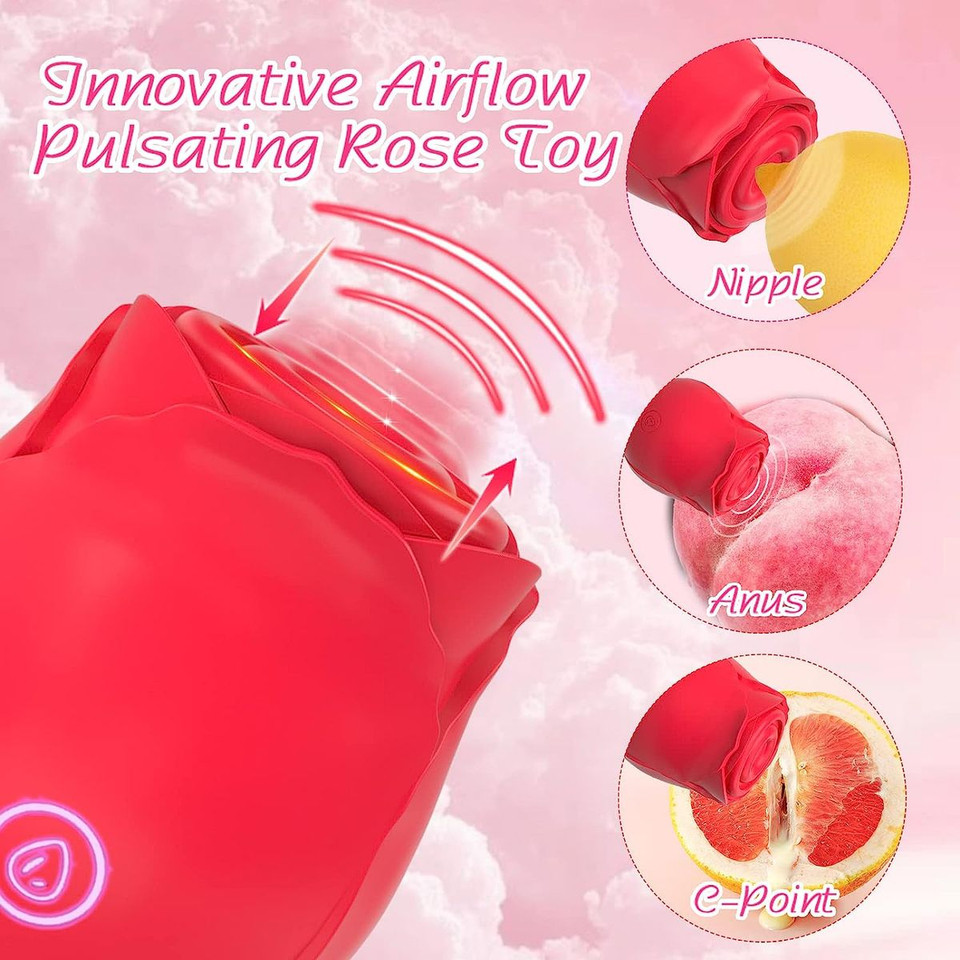 Wireless Waterproof Panty Vibrator & Rose Suction Vibrator Bundle product image