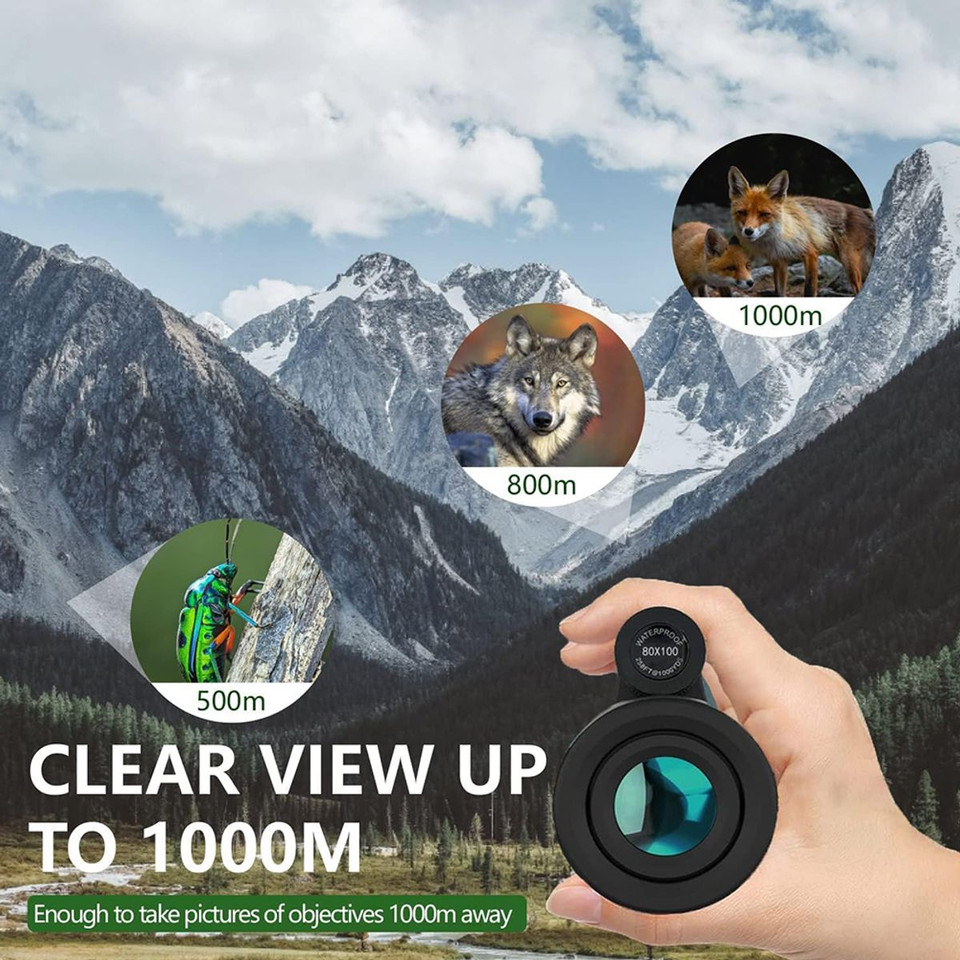 80x100 High Power Smartphone Monocular Telescope product image