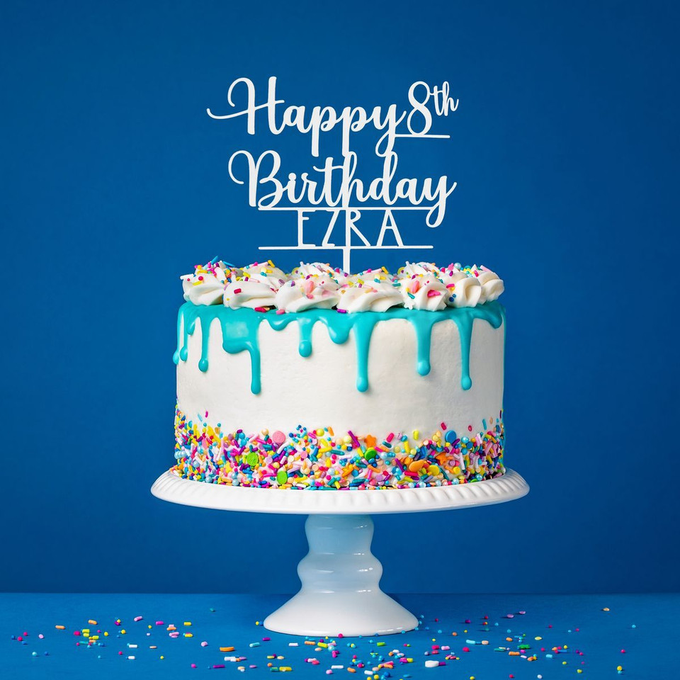 Personalized Birthday Cake Topper product image