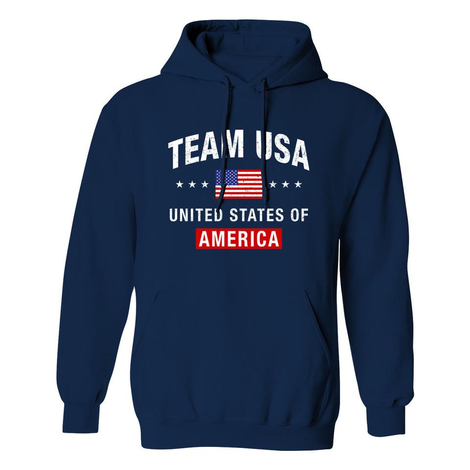 Women's Patriotic 'USA Love' Pullover Hoodie product image