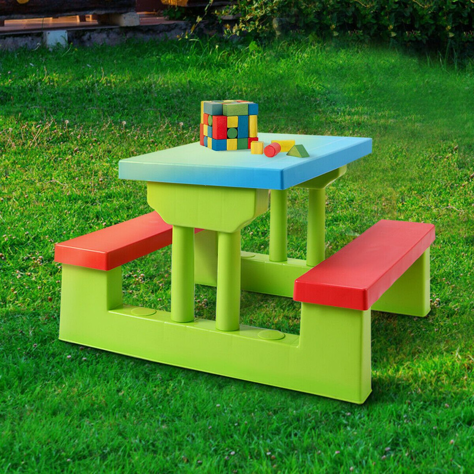 Costway Honeyjoy Kids Picnic Table Set with Umbrella product image
