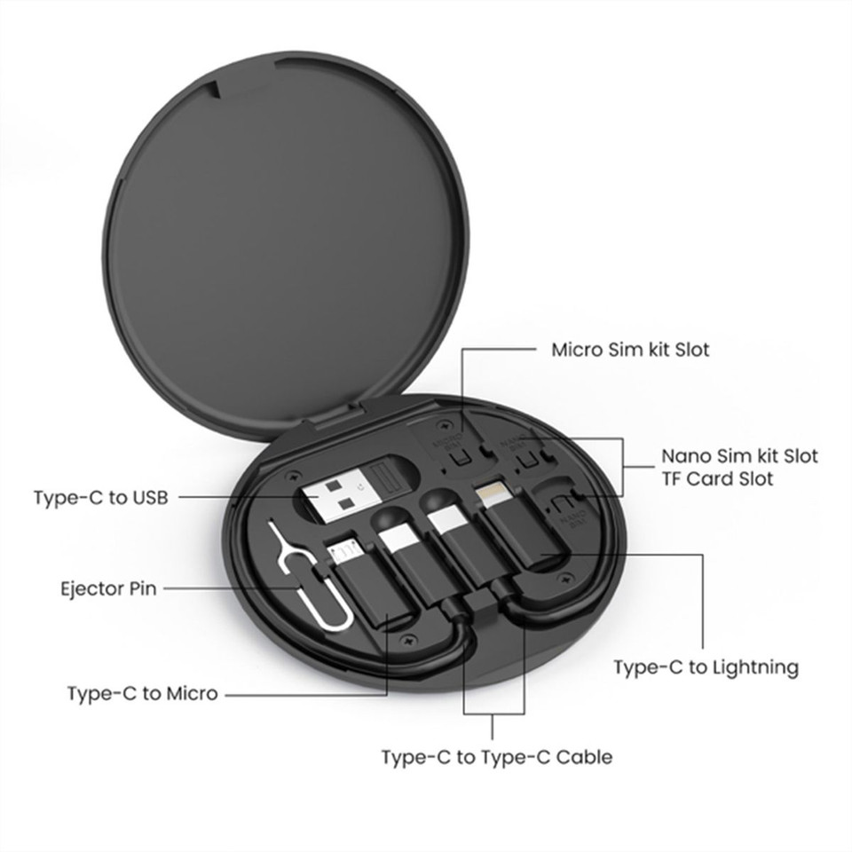 Zummy Multifunction Cable Set with USB Type C Cable product image