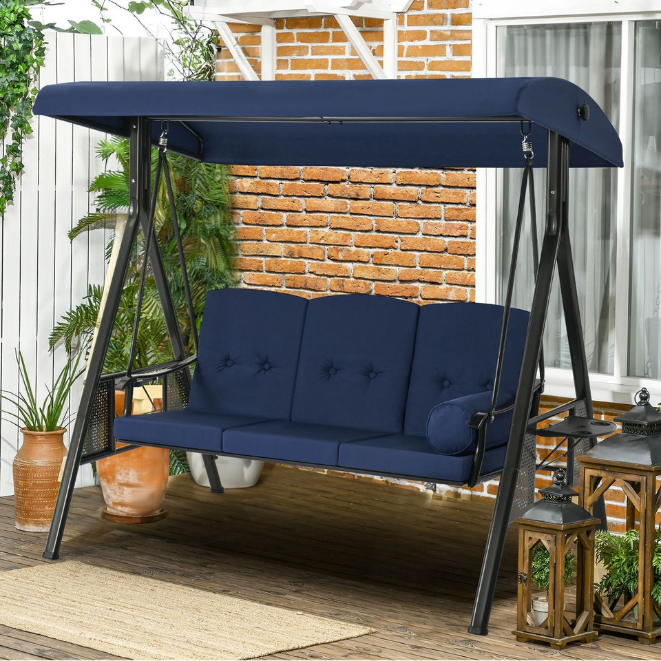 Outdoor Patio Swing Chair with Adjustable Canopy product image