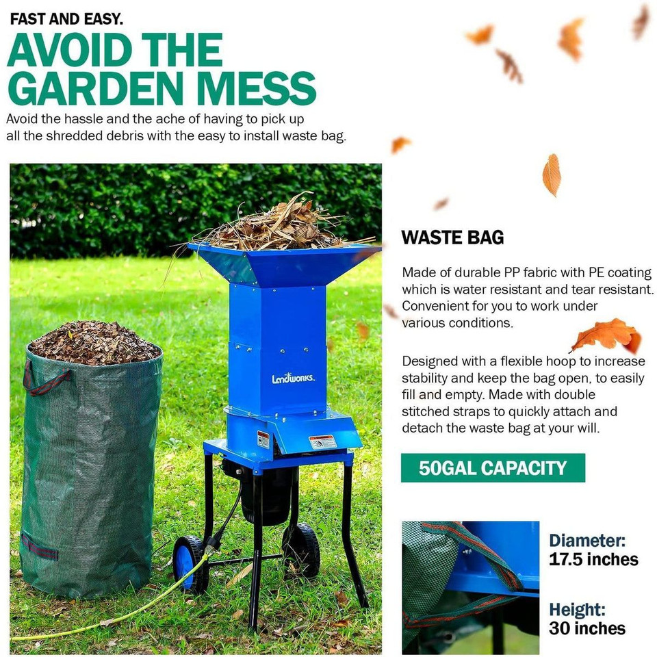 Landworks Electric Leaf Shredder and Mulcher product image