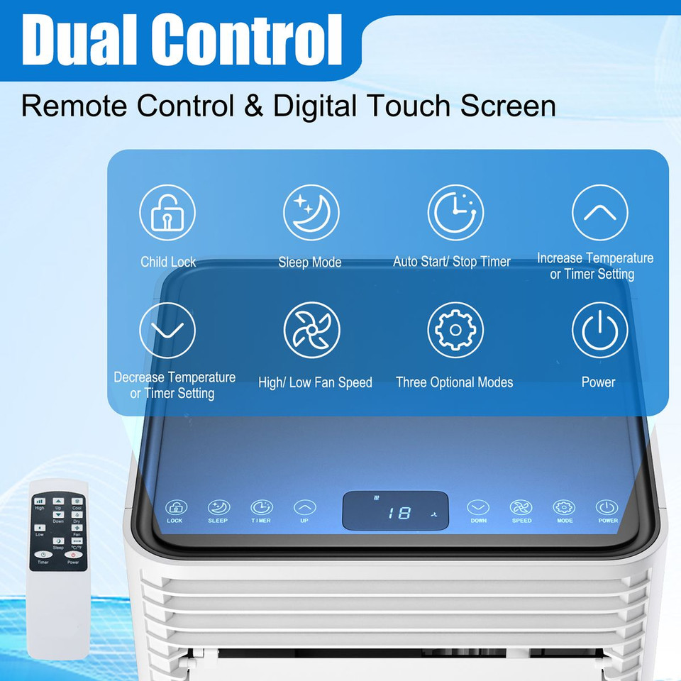 8000 BTU 3-in-1 Fan, Dehumidifier, Air Conditioner product image