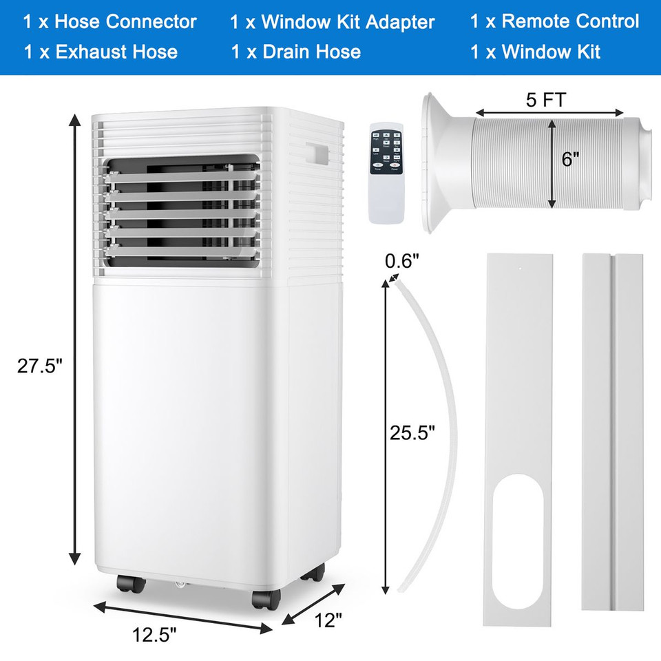 8000 BTU 3-in-1 Fan, Dehumidifier, Air Conditioner product image