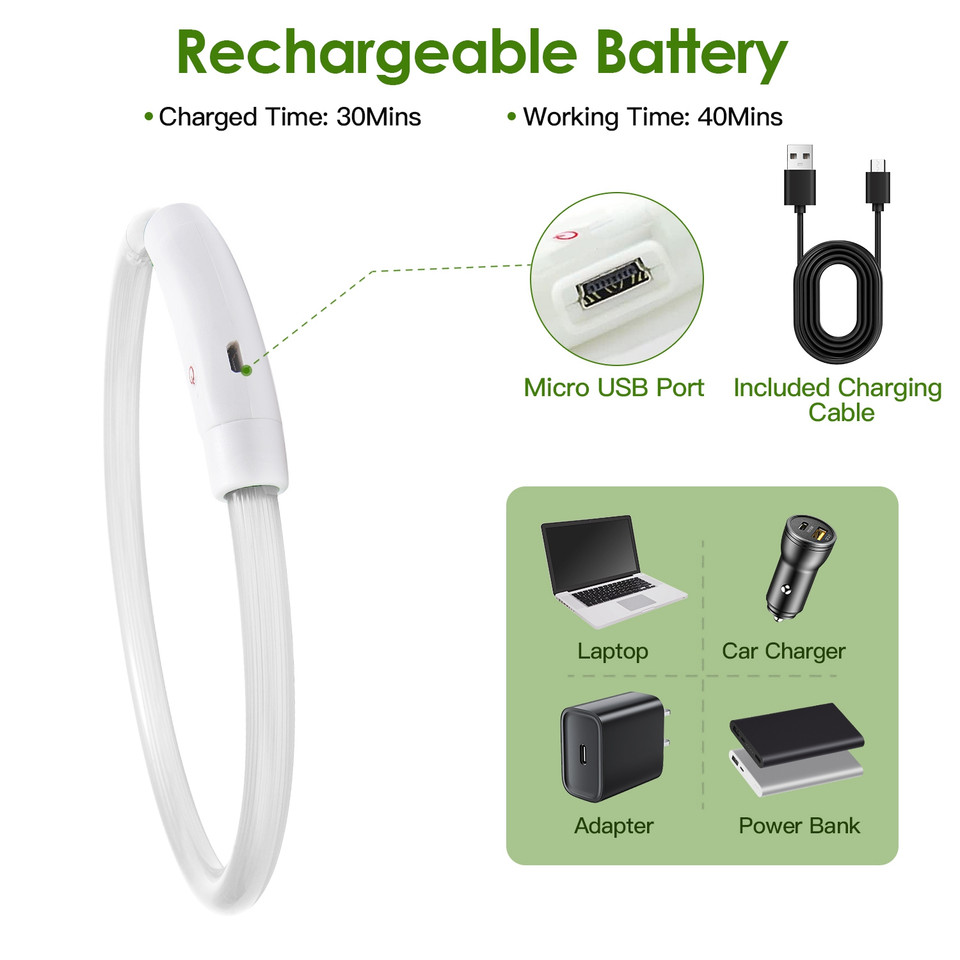 iMounTEK® USB-Rechargeable LED Dog Collar product image