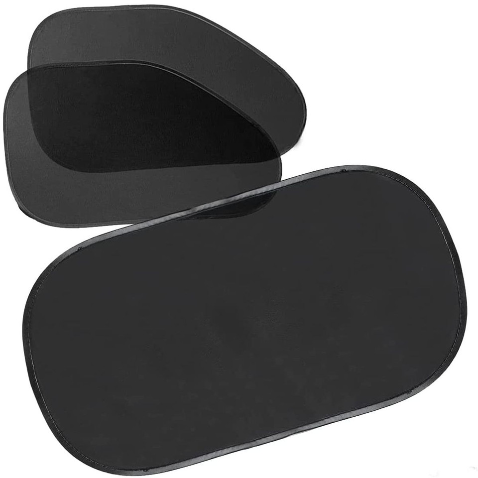 Zone Tech® 3-Piece Car Side And Rear Window Cling-on Sun Shades, SS0023 product image