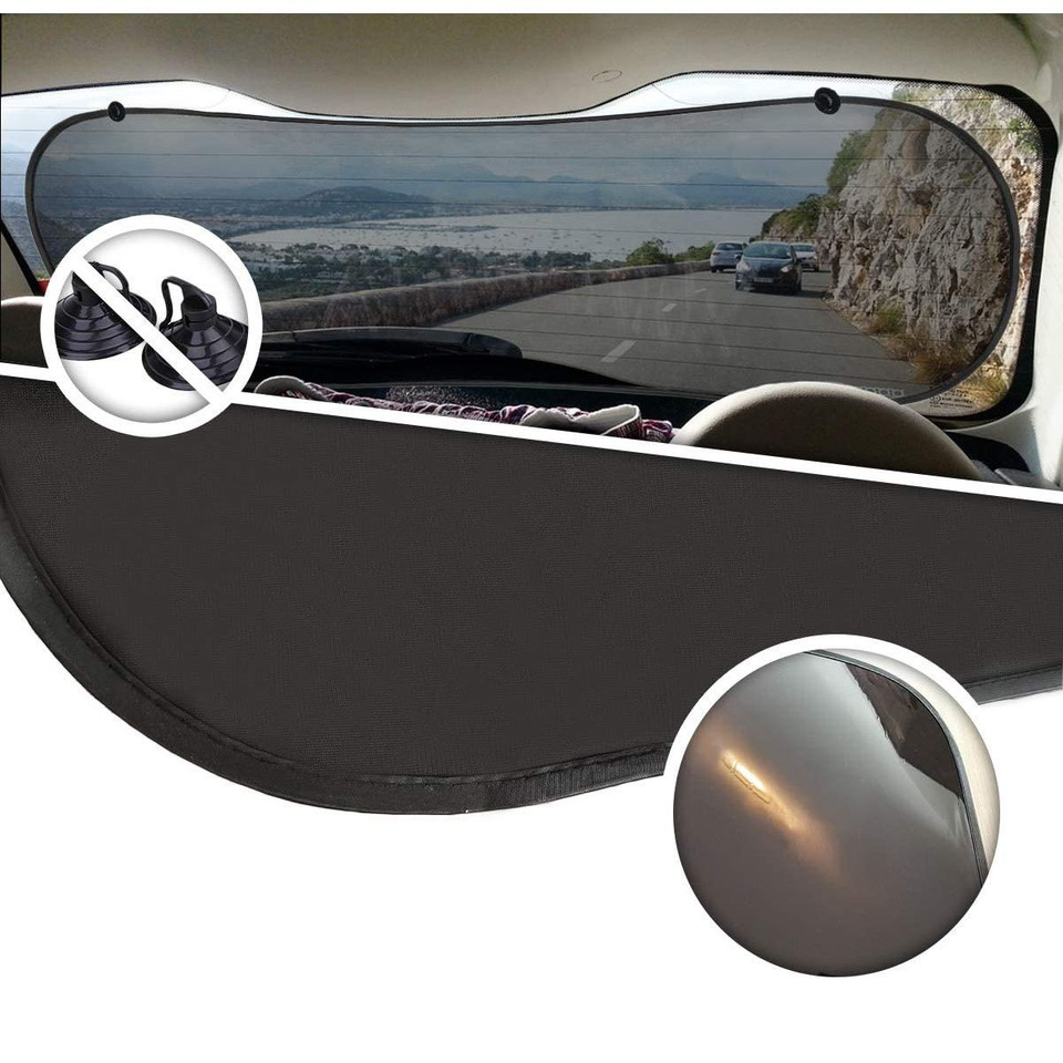 Zone Tech® 3-Piece Car Side And Rear Window Cling-on Sun Shades, SS0023 product image