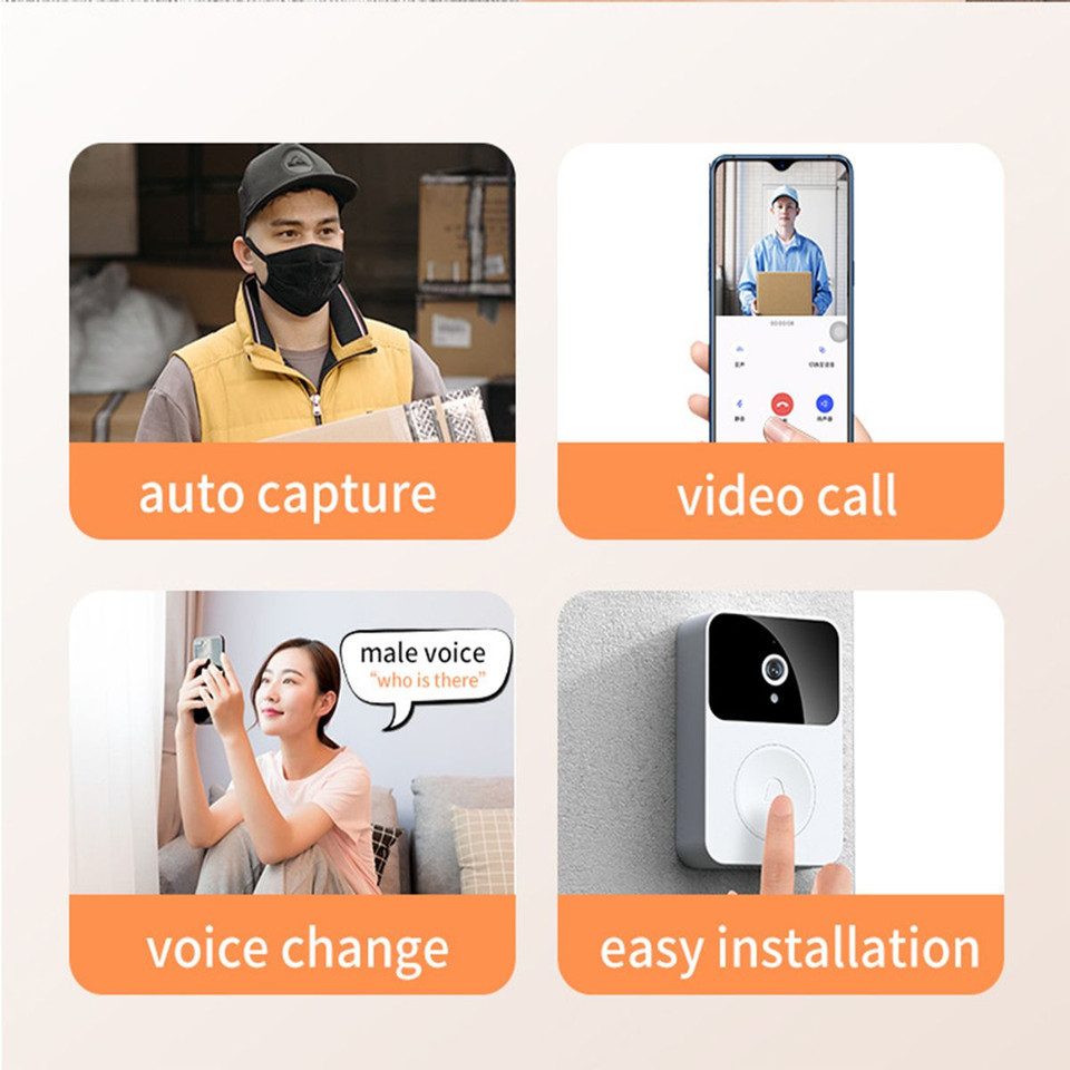 X9 Video Doorbell Camera, Security Phone APP HD Doorbell Monitor product image