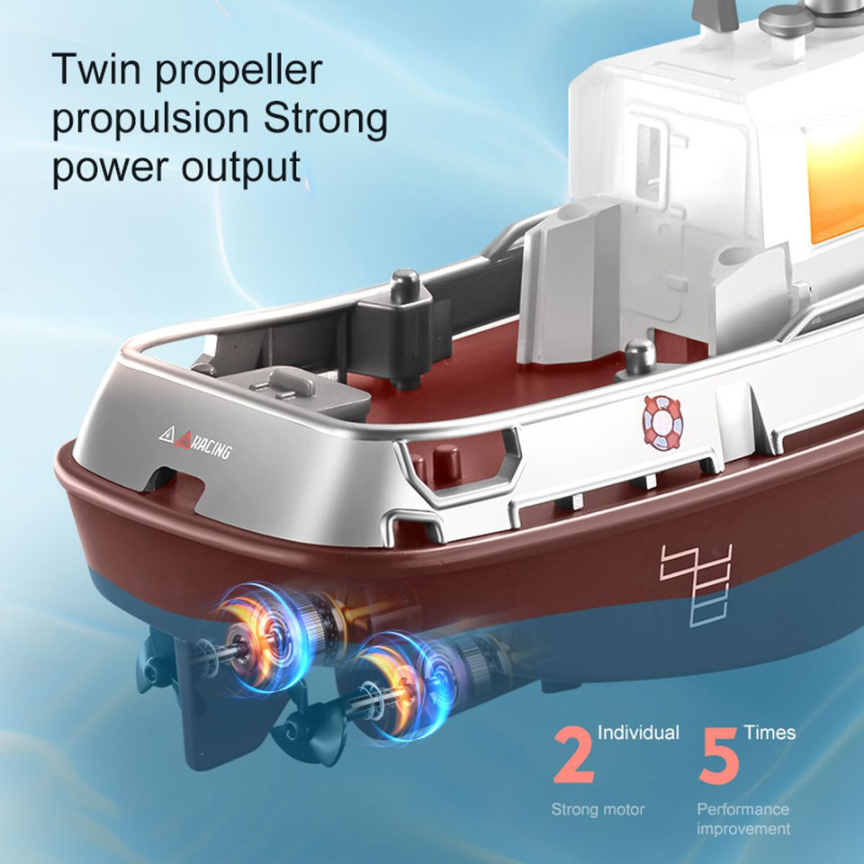Mini Remote Control Boat 2.4G Wireless Remote Control Ship Children's Water Electric Charging Toy Boat product image
