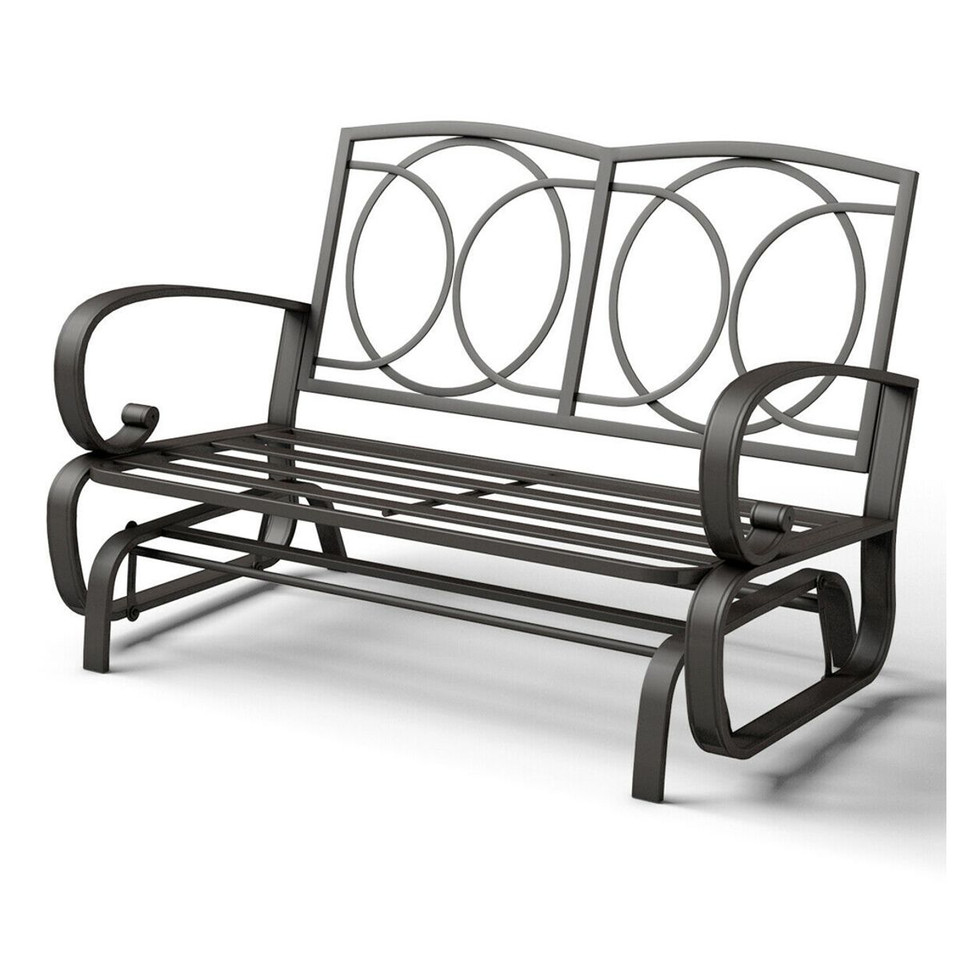 Outdoor Glider Rocker Loveseat Patio Bench  with Cushions product image