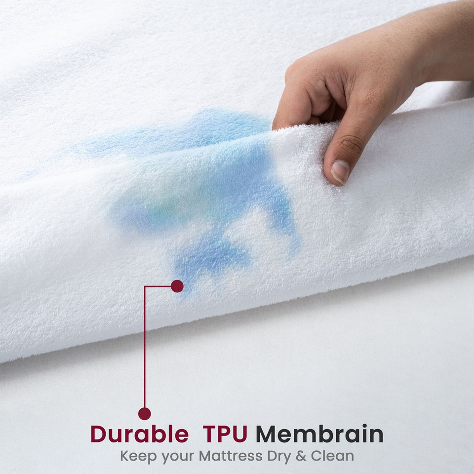 Waterproof Fitted Terry Mattress Protector product image