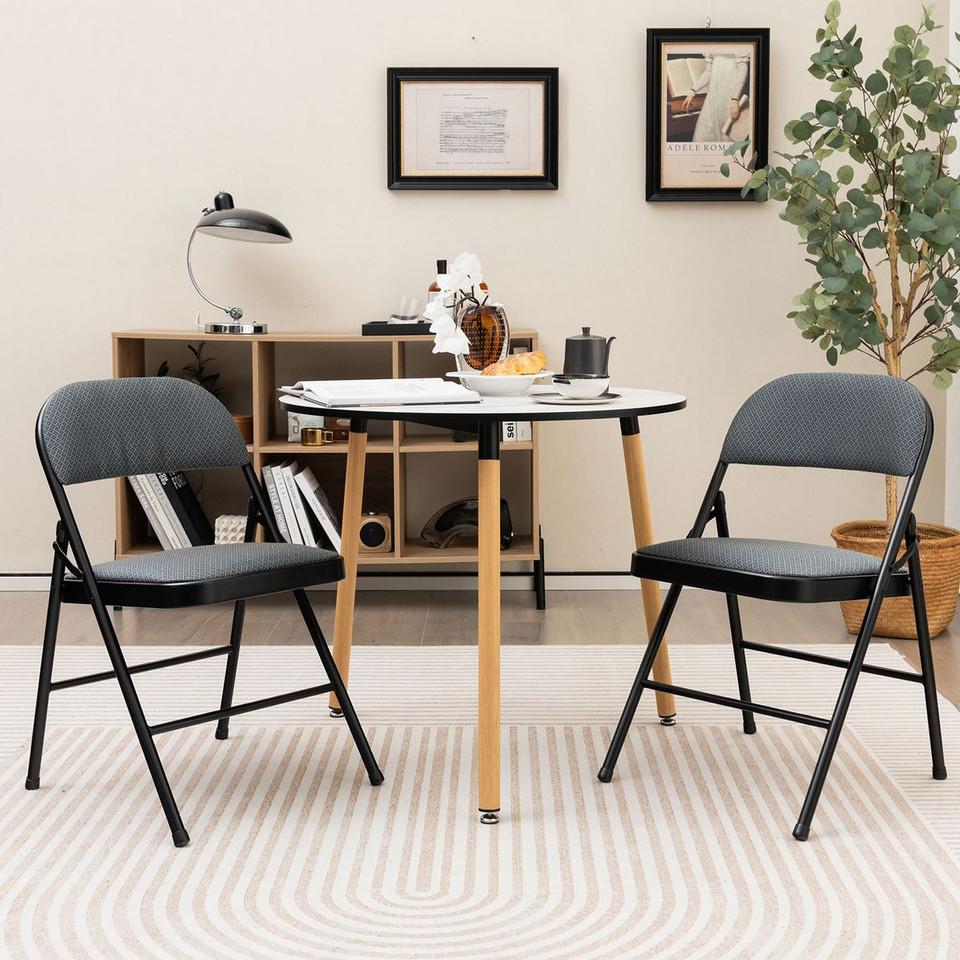 Upholstered Folding Chairs (Set of 2) product image