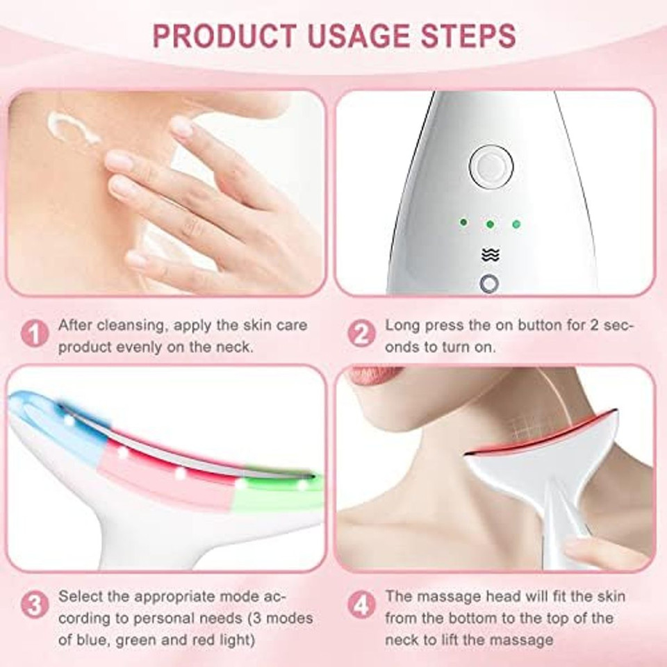 Neck Firming Wrinkle Removal Tool, Chin Reducer Tool, Skin Rejuvenation Beauty Massager for Skin Care, Improve, Firm, Tighten and Smooth product image