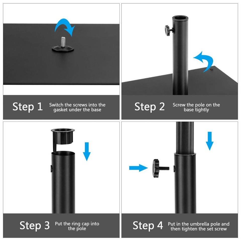 40-Pound Square Umbrella Base Stand product image