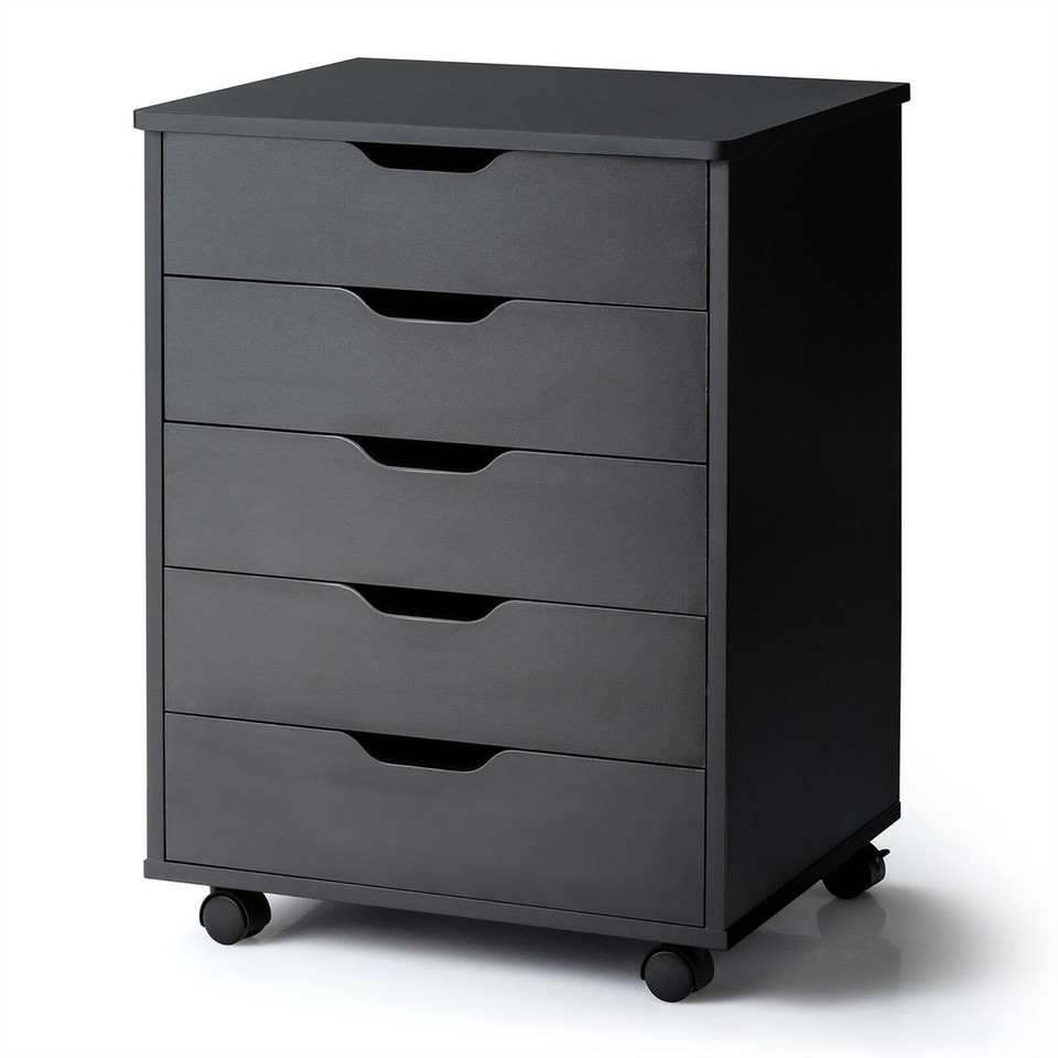 Costway 5-Drawer Rolling Storage Dresser product image