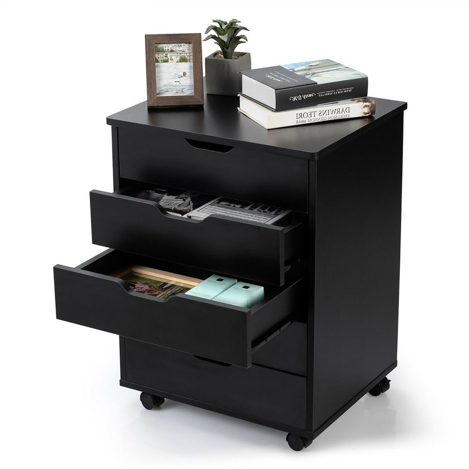 Costway 5-Drawer Rolling Storage Dresser product image