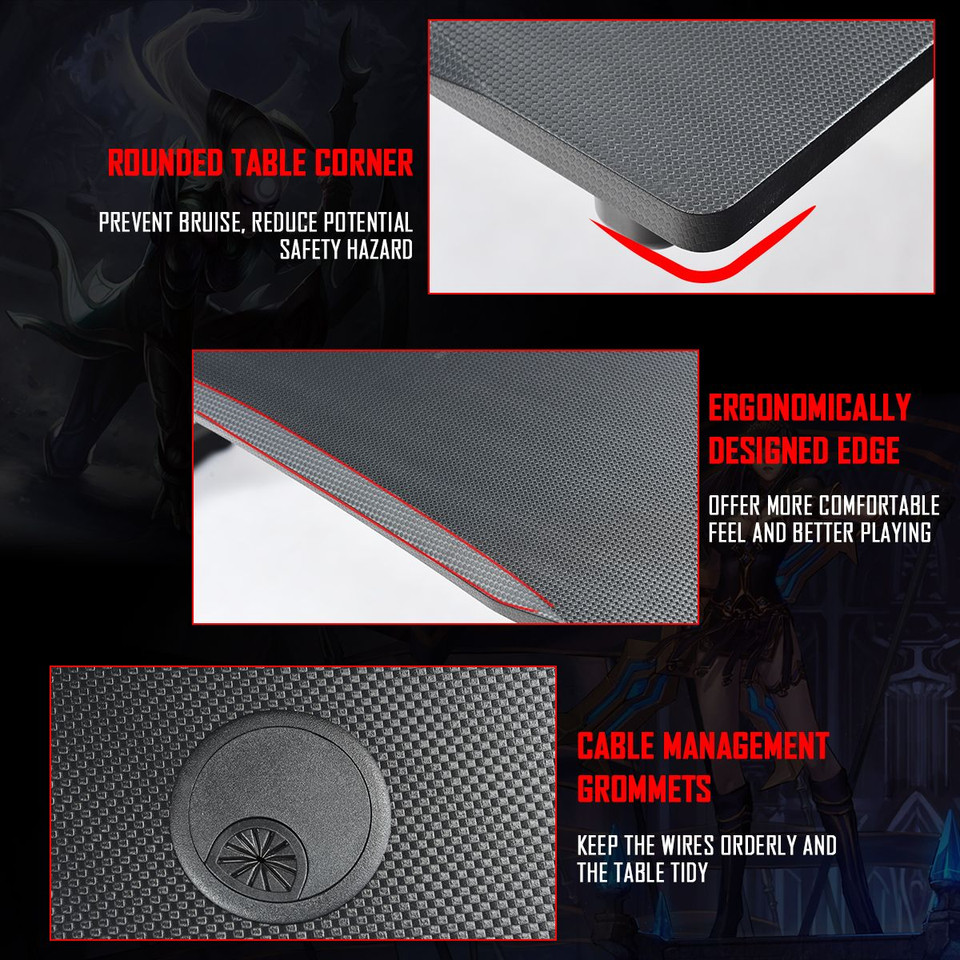 Costway Gaming Desk Z-Shaped PC Table product image