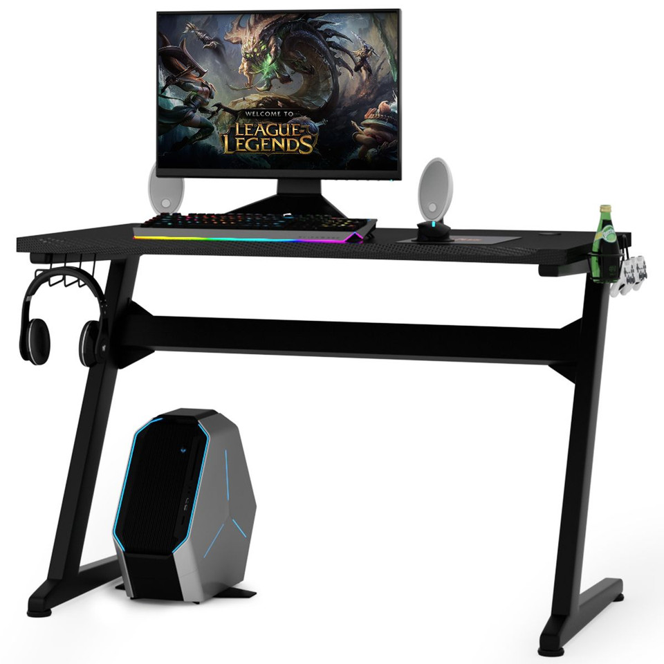 Costway Gaming Desk Z-Shaped PC Table product image