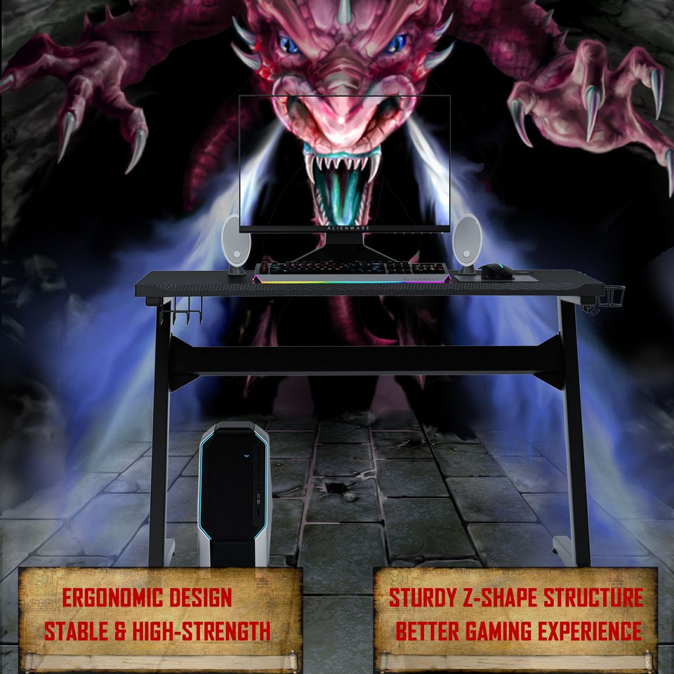 Costway Gaming Desk Z-Shaped PC Table product image