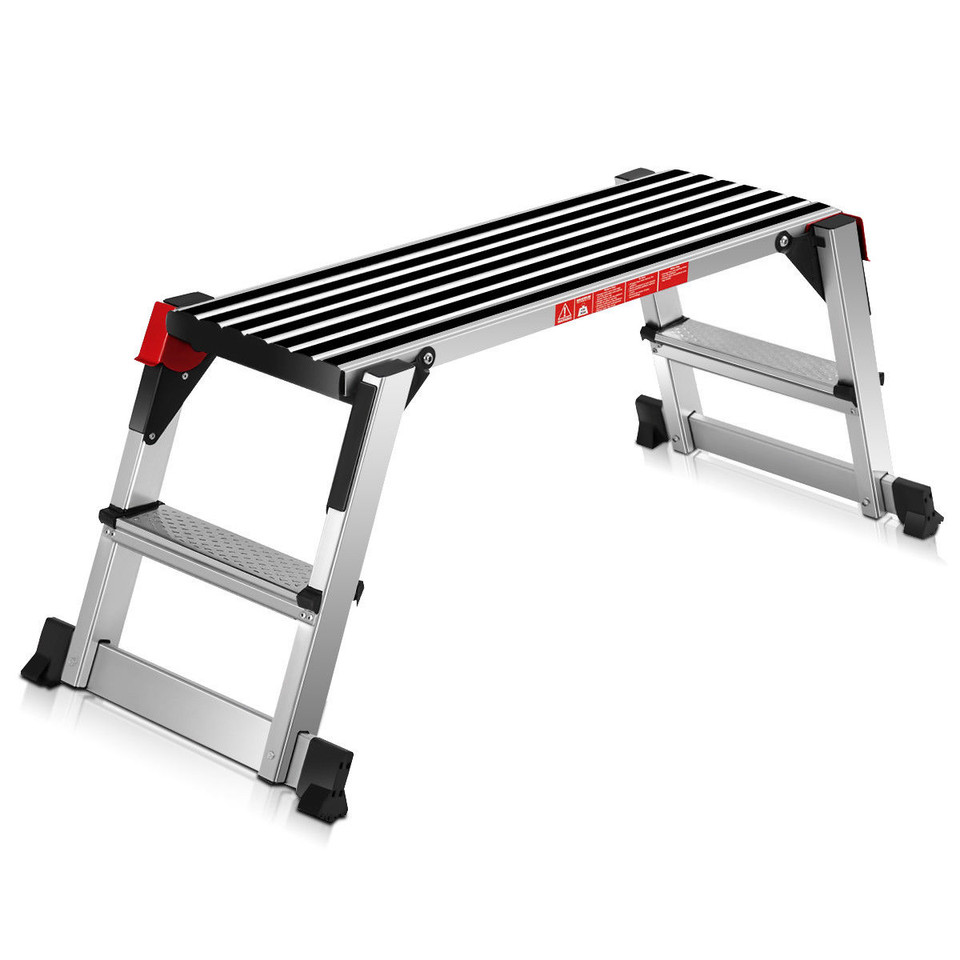 Heavy-Duty Portable Bench Aluminum Folding Step Ladder product image