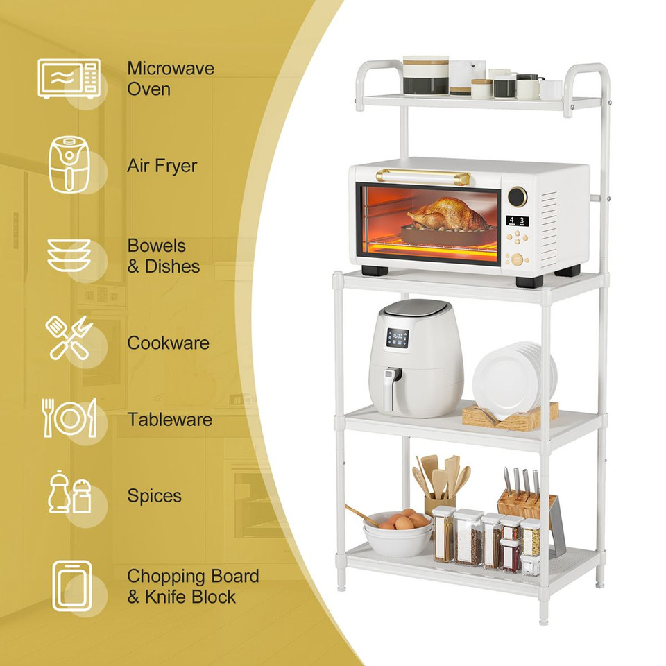 Costway 4-Tier Baker's Rack Microwave Stand product image