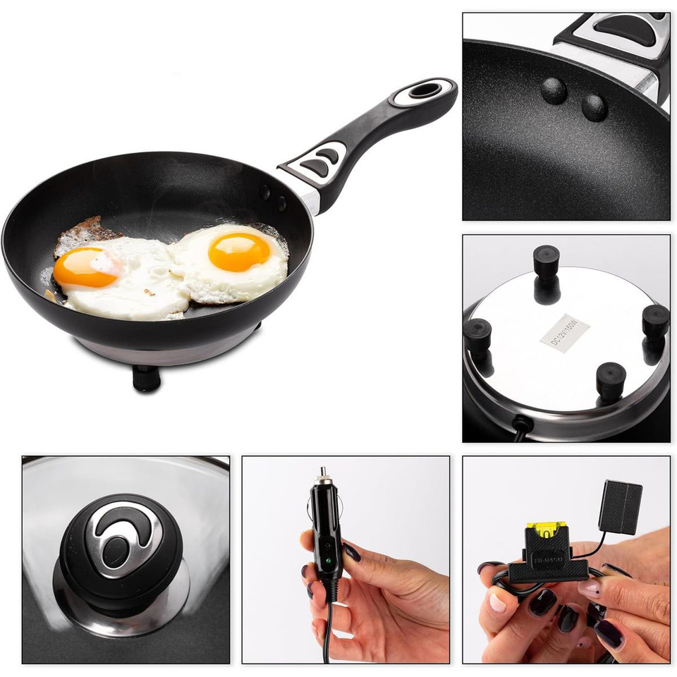 7.5-Inch 12V Portable Non-stick Frying Pan By Zone Tech® product image