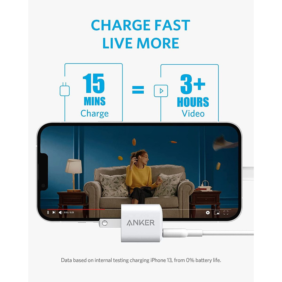 Anker Powerport PD Nano 20W USB-C Fast Wall Charger (2-Pack) product image