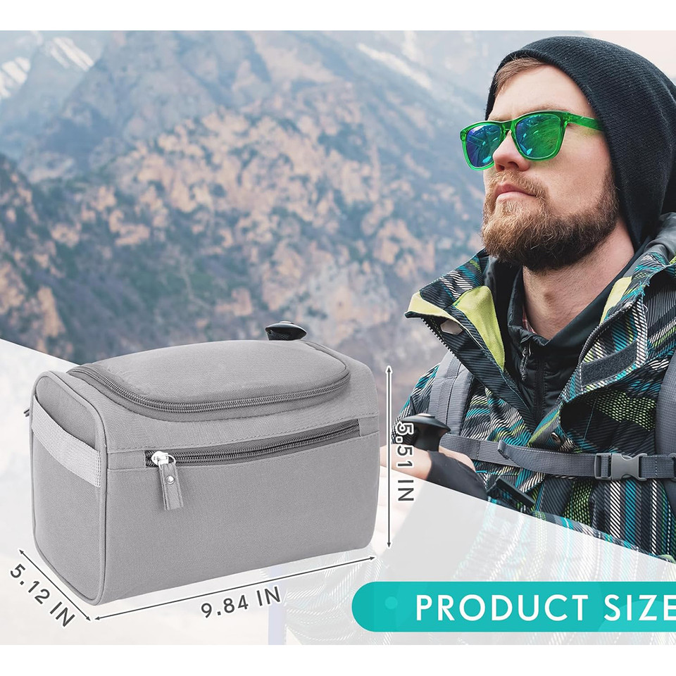 Hanging Travel Toiletry Bag with Hook (3-Pack) product image
