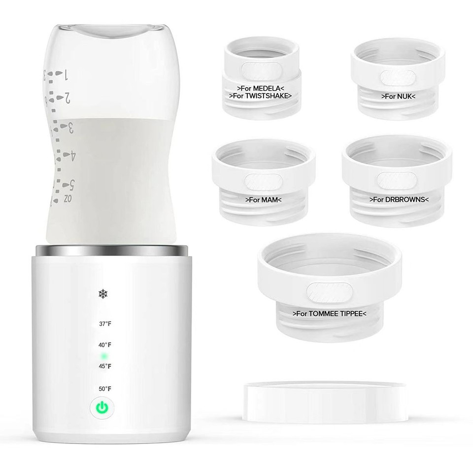 Electric Heating with Adjustable Temperature Control, Smart Milk Warmer Portable Multi-Functional Wireless Milk Warmer for Travel and Outdoor (Not Including Bottles) product image