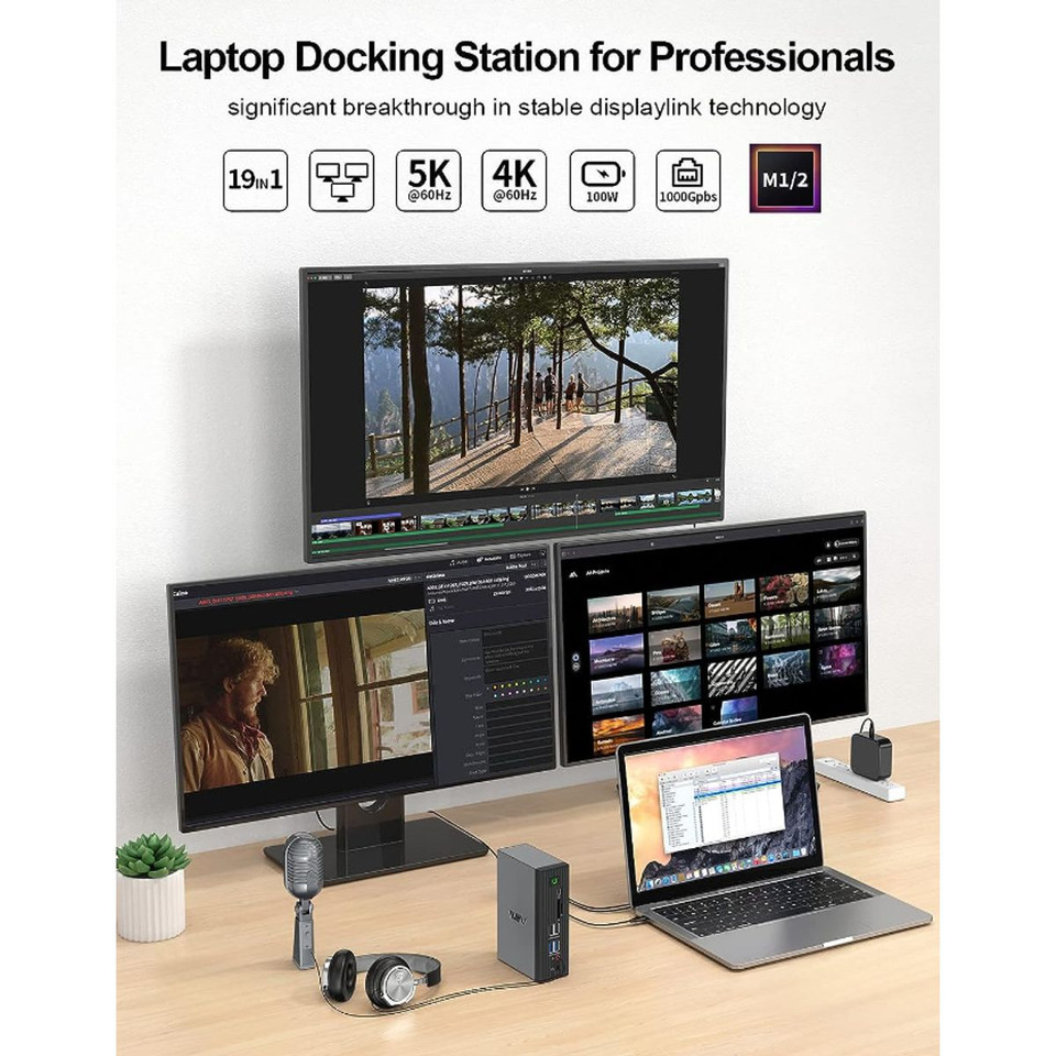 IVIIN 4K 60Hz 19-in-1 USB-C Docking Station product image