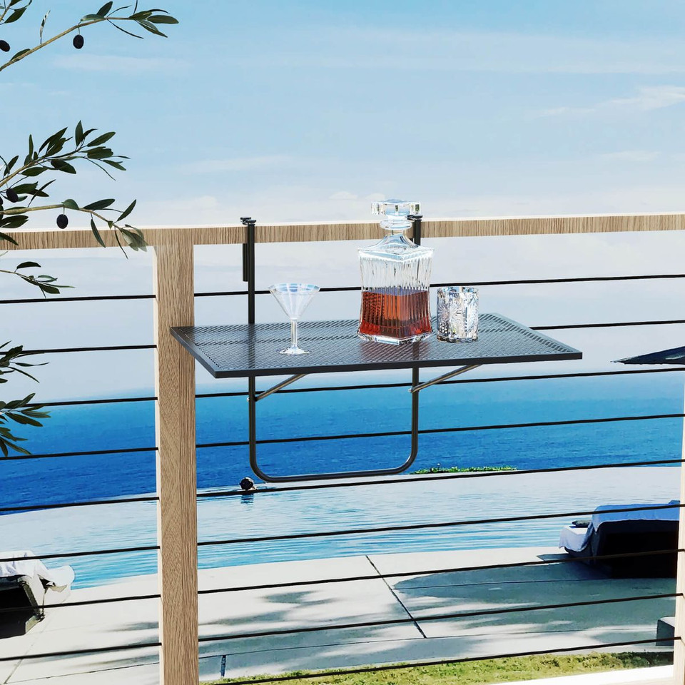 Balcony Railing Table with Folding Deck Tab product image