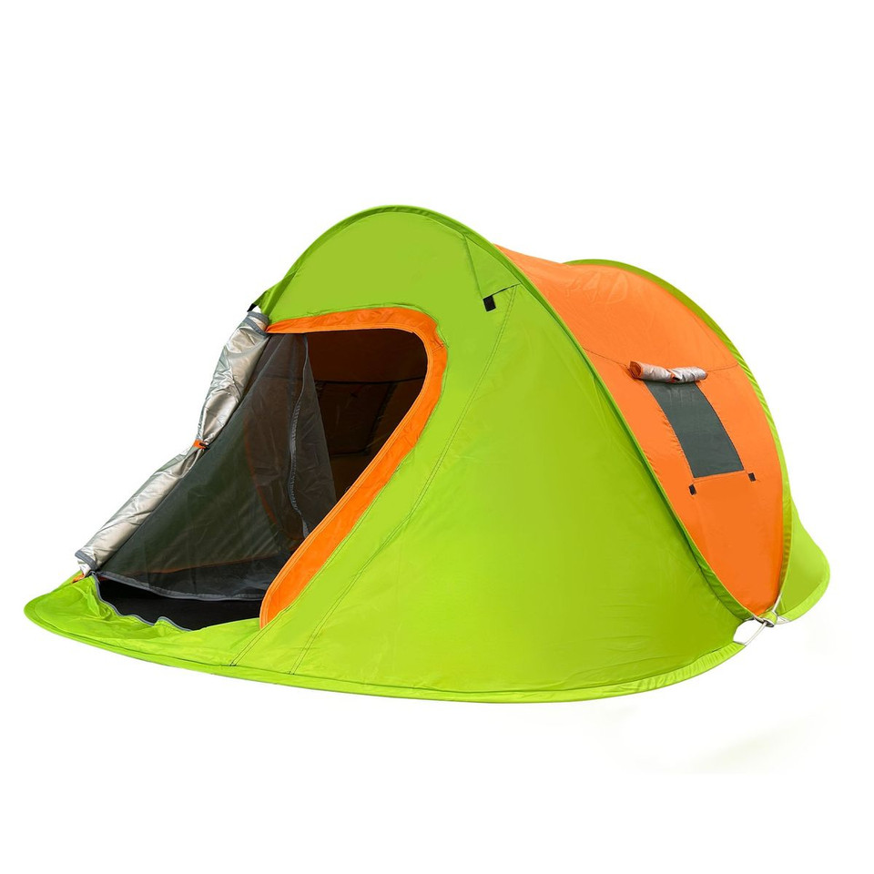 Instant 2-Person Pop-up Tent with 2 Ventilated Mesh Windows and Doors product image