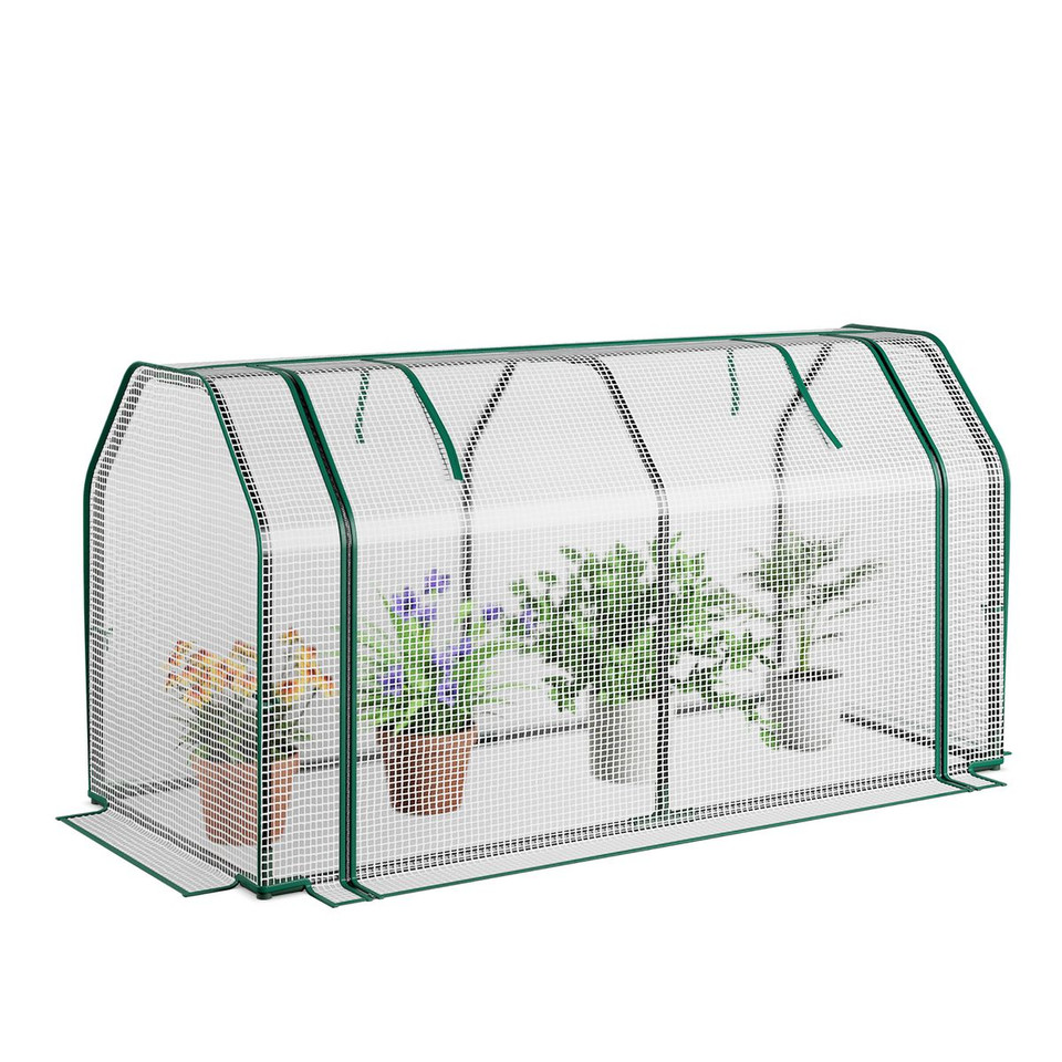 47.5 x 21.5 x 24-Inch Mini Greenhouse with Roll-up Zipper Door product image