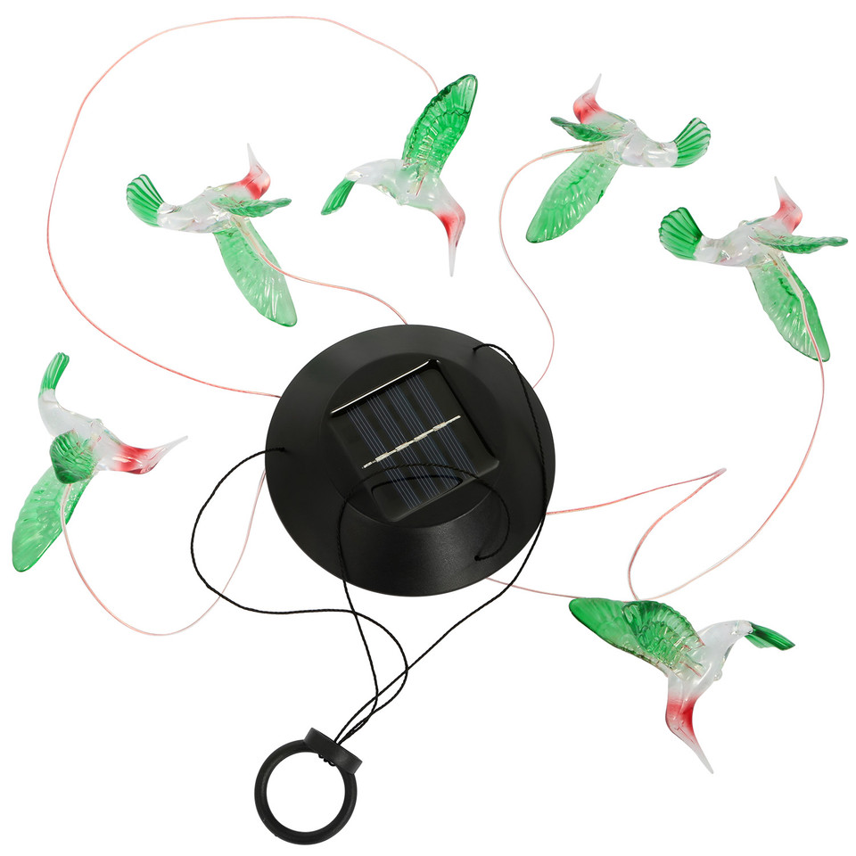 Solarek® Solar 6-LED String Light Hummingbird Wind Chime product image