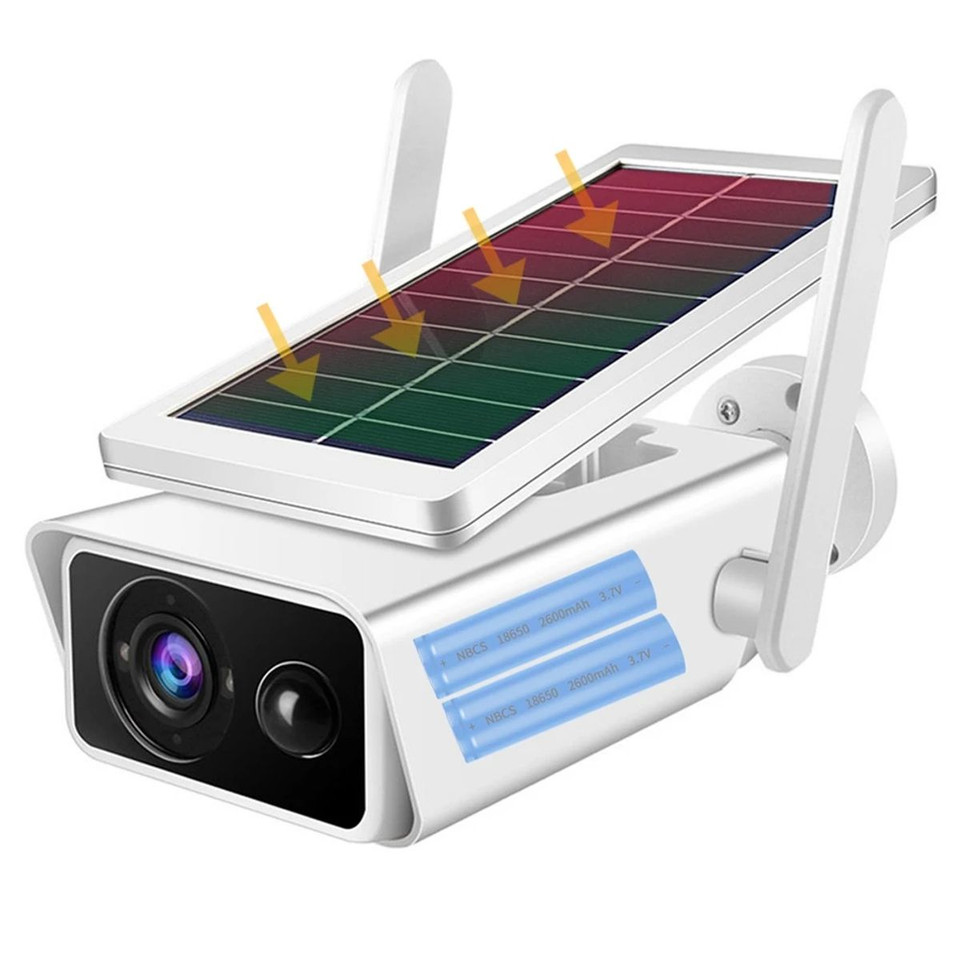 WiFi Security Camera Wireless Solar Power Waterproof Motion Detector Security Smart Home Outdoor product image