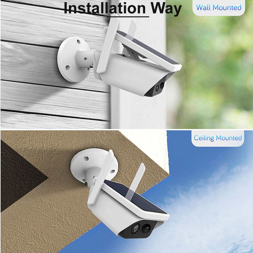 WiFi Security Camera Wireless Solar Power Waterproof Motion Detector Security Smart Home Outdoor product image