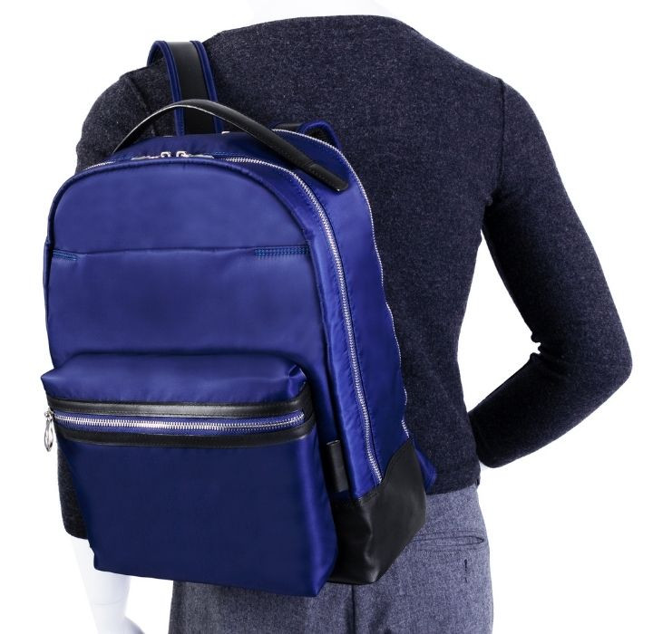 Parker Leather-Trimmed Nylon 15" Laptop Backpack product image